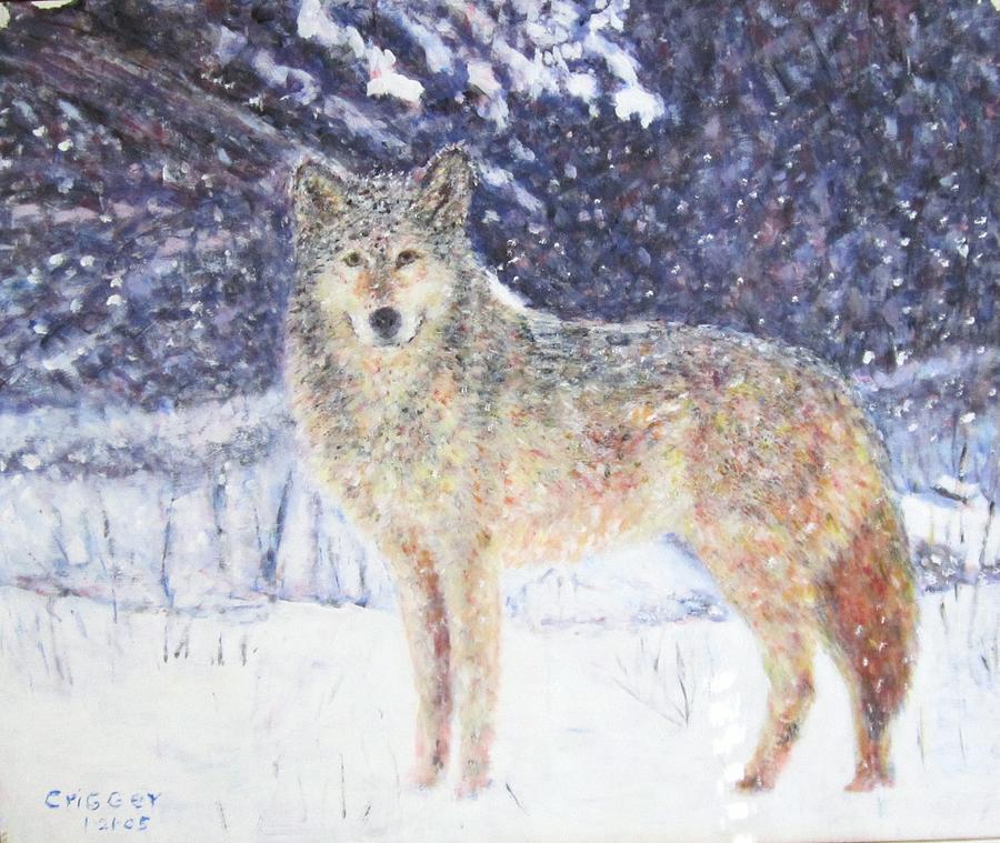 Wolf of the North Painting by Glenda Crigger