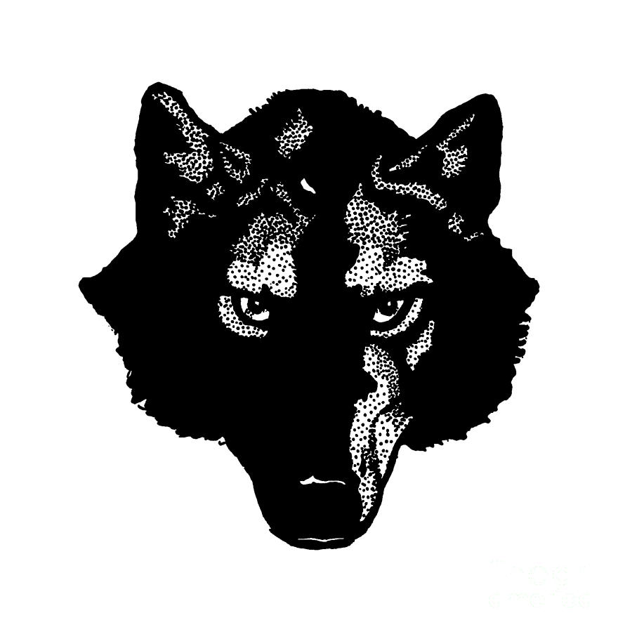 Wolf Tee Digital Art by Edward Fielding