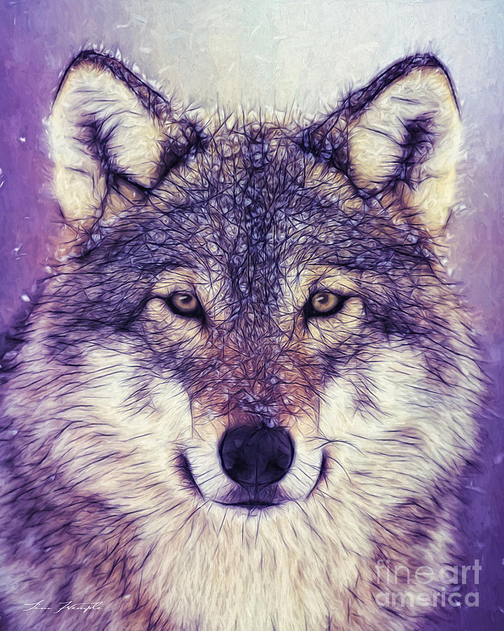 Wolf Digital Art by Tim Wemple