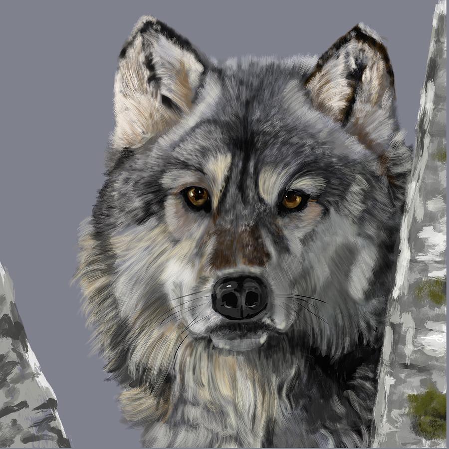 Wolf Digital Art by Victoria Newton - Fine Art America