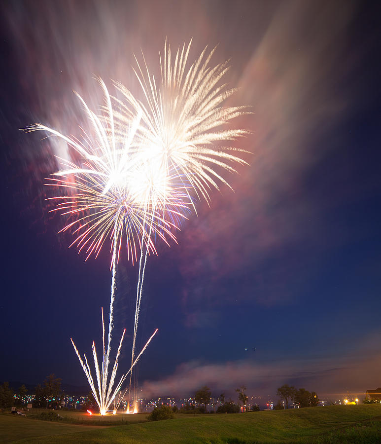 Wolfeboro NH Fireworks 2015 Photograph by Stewart Mellentine Fine Art