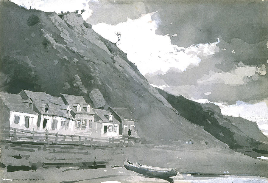 Wolfes Cove Quebec Painting by Winslow Homer