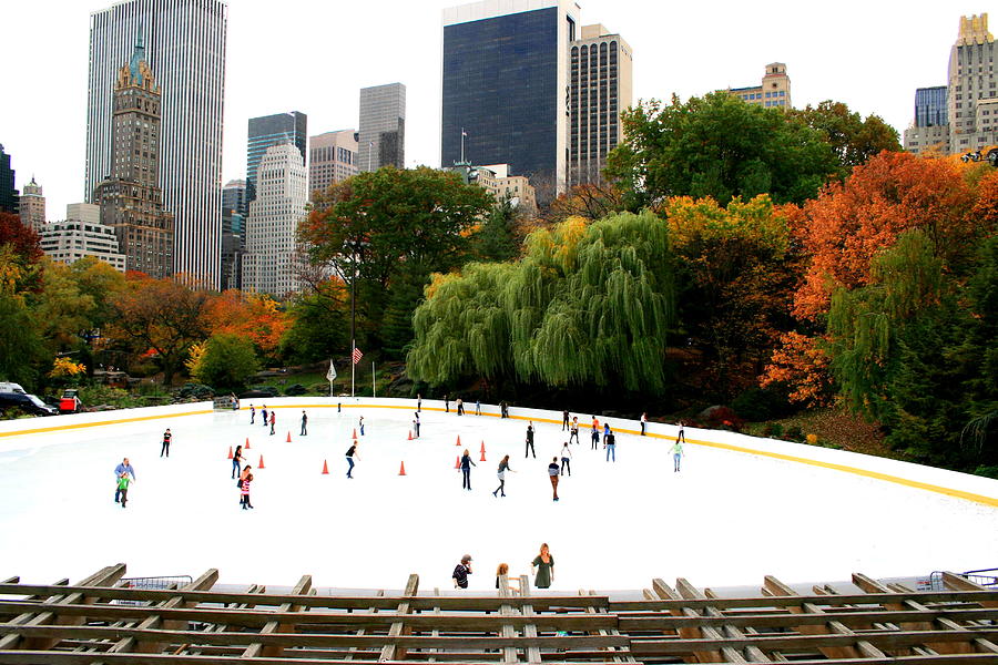 Wollman Rink in Fall Photograph by Christopher J Kirby