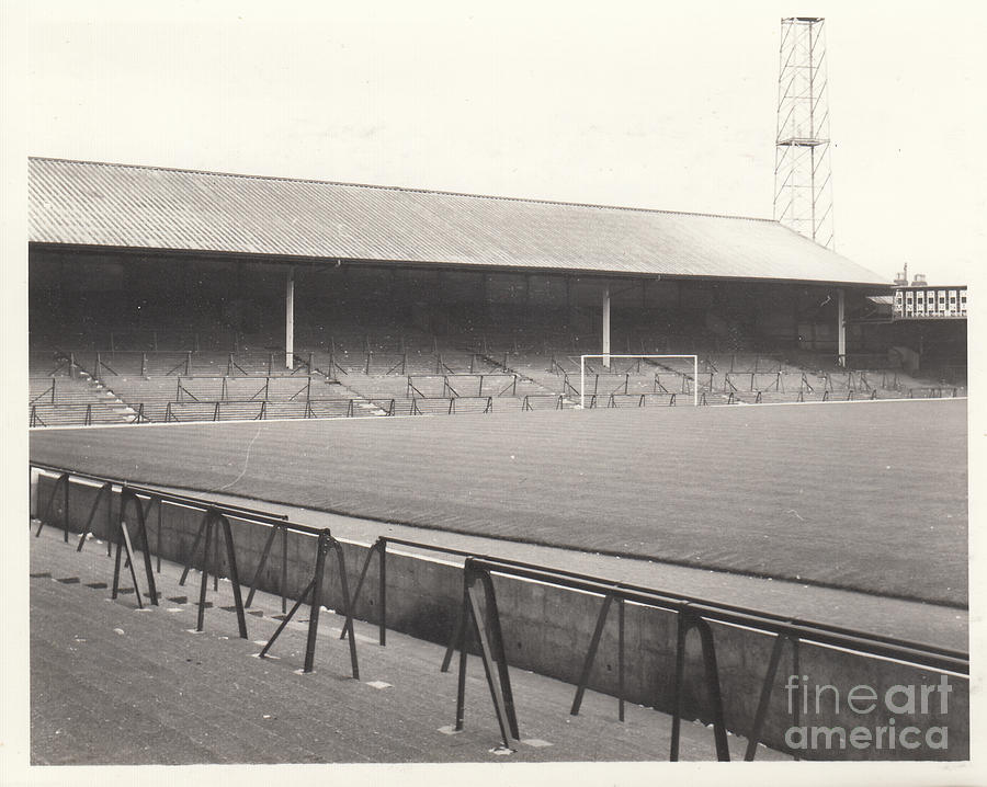 Wolverhampton - Molineux - North Terrace 1 - BW - Leitch - September 1968 Photograph by Legendary Football Grounds