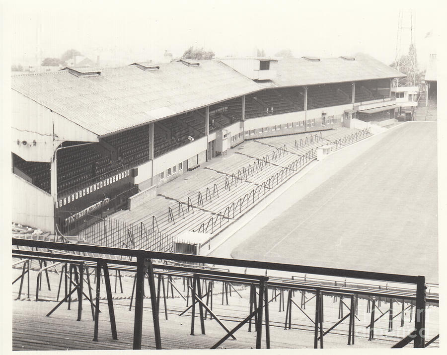 Wolverhampton - Molineux - Waterloo Road Stand 1 - BW - Leitch - September 1968 Photograph by Legendary Football Grounds