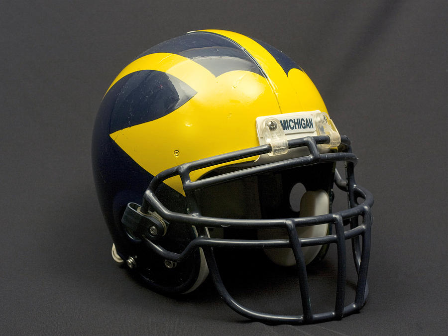 Wolverine Helmet of the 2000s Era by Michigan Helmet Wolverine Helmet of the 2000s Era by Michigan Helmet