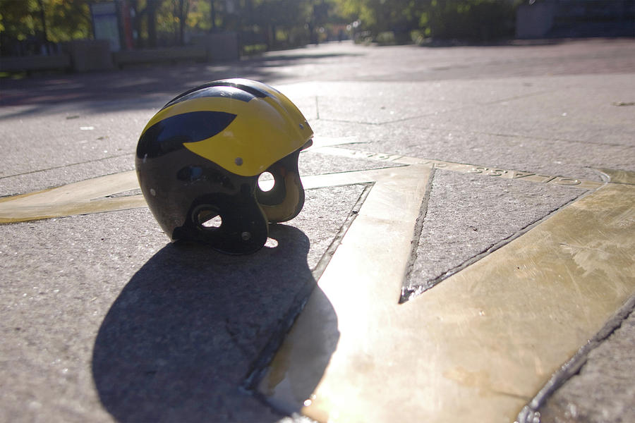 Wolverine Helmet on the Diag by Michigan Helmet Wolverine Helmet on the Diag by Michigan Helmet