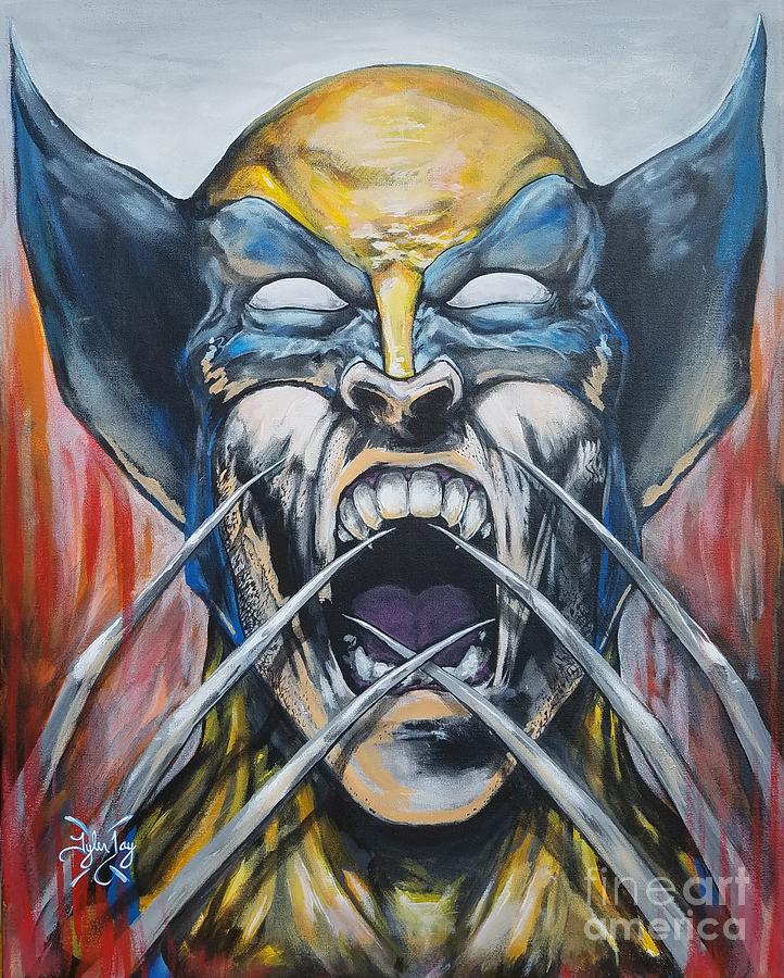 Wolverine Painting by Tyler Haddox