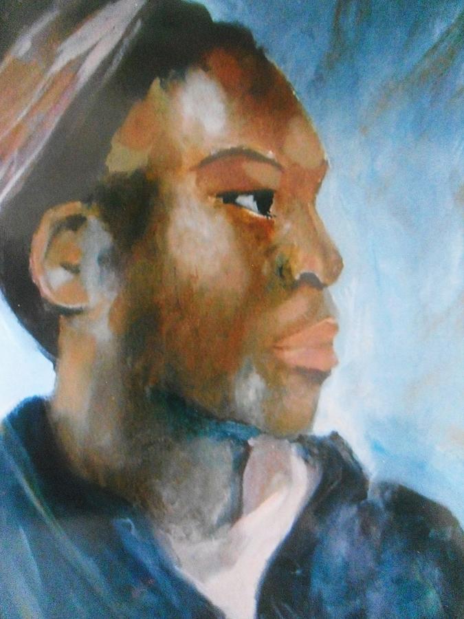 Woman Painting by Amanda Crowe