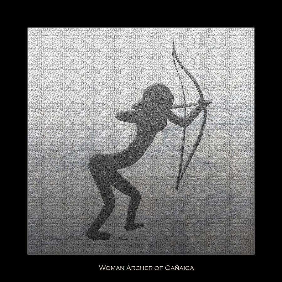 Woman Archer of Canaica  Digital Art by Asok Mukhopadhyay