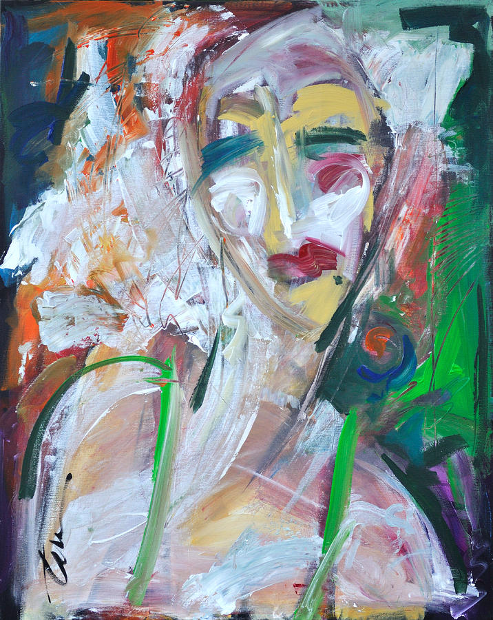 Woman At The Jazz Club Painting by Tim Nyberg