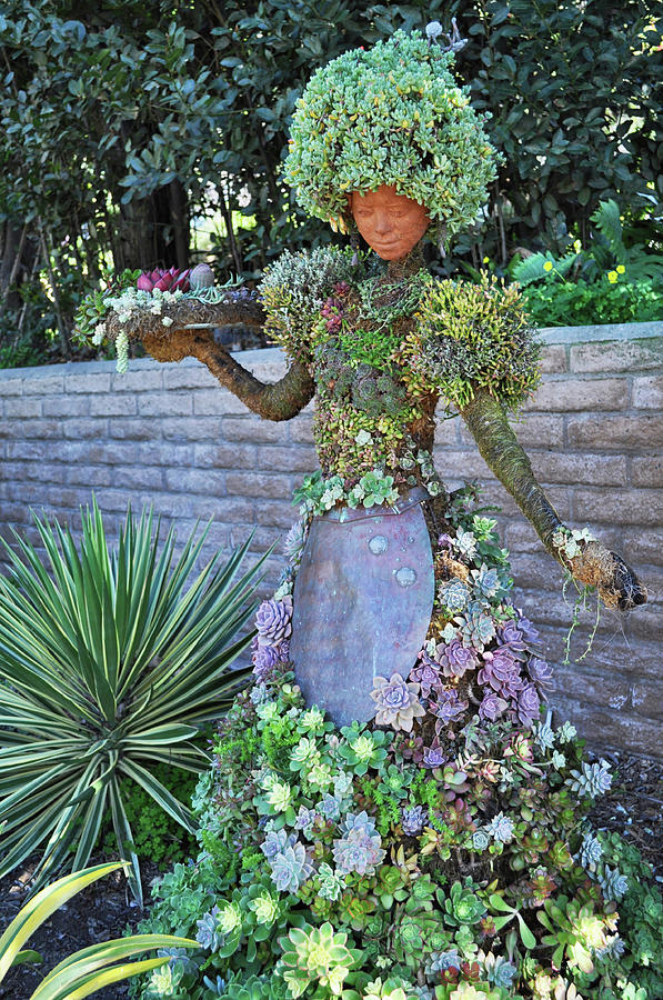 Woman Botanical Sculpture Portrait Photograph by Kyle Hanson