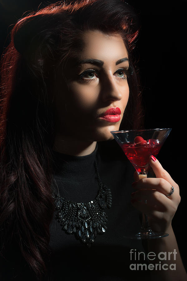 Woman Drinking Cocktail Photograph By Amanda Elwell Fine Art America 4805