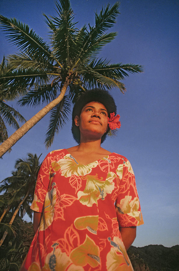 Woman from Fiji Islands Photograph by Buddy Mays
