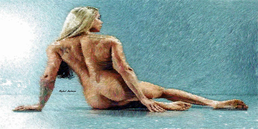 Woman in a flattering pose Digital Art by Rafael Salazar