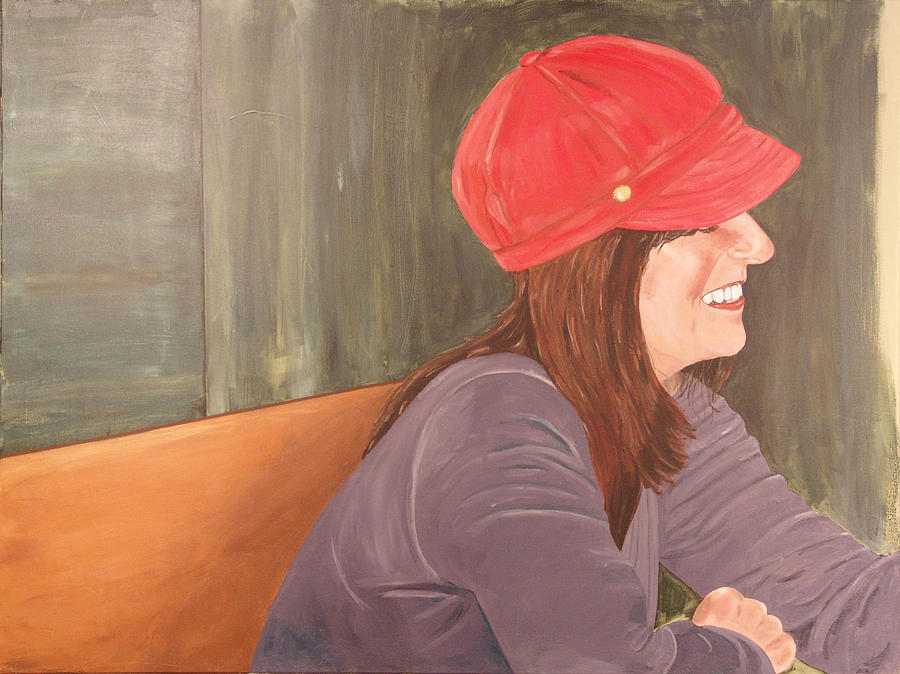 Woman In A Red Cap Painting by Kevin Callahan