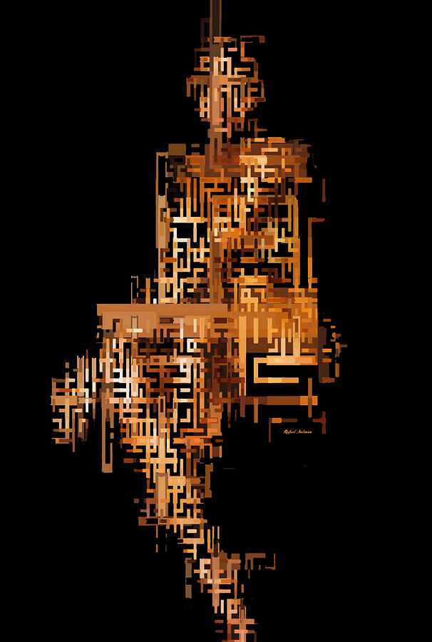 Woman in Code Digital Art by Rafael Salazar