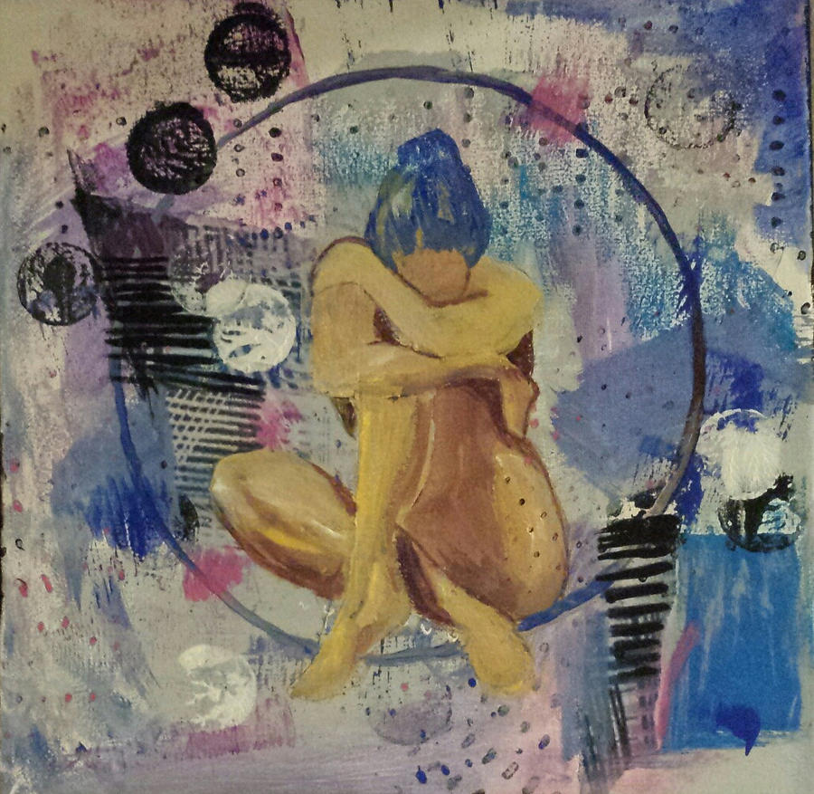 Woman in Despair Painting by Elise Boam