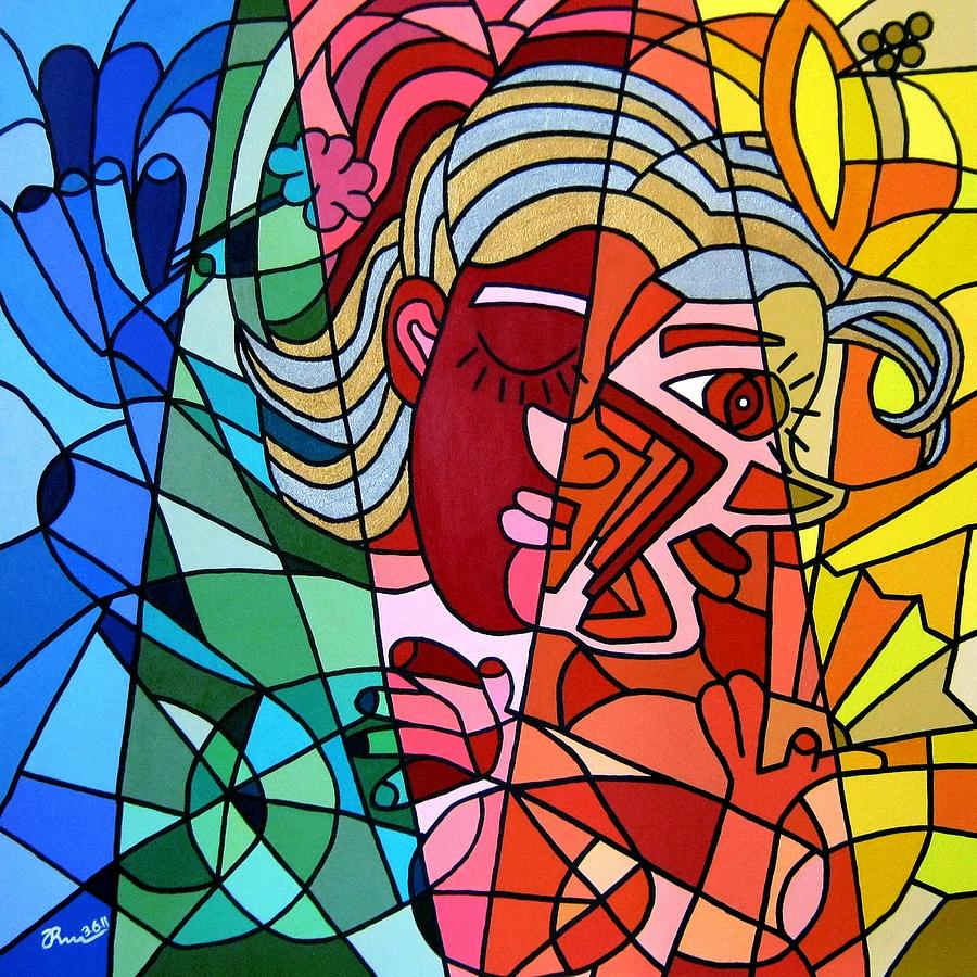 Woman in Disguise Painting by Joned Rahadian Fine Art America