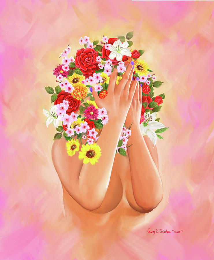 Woman in Full Blossom Digital Art by Gary Sanchez Woman in Full Blossom Digital Art by Gary Sanchez