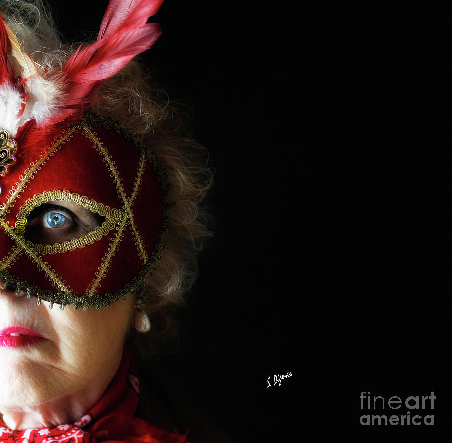 Portrait Photograph - Woman in Mask  by Steven Digman