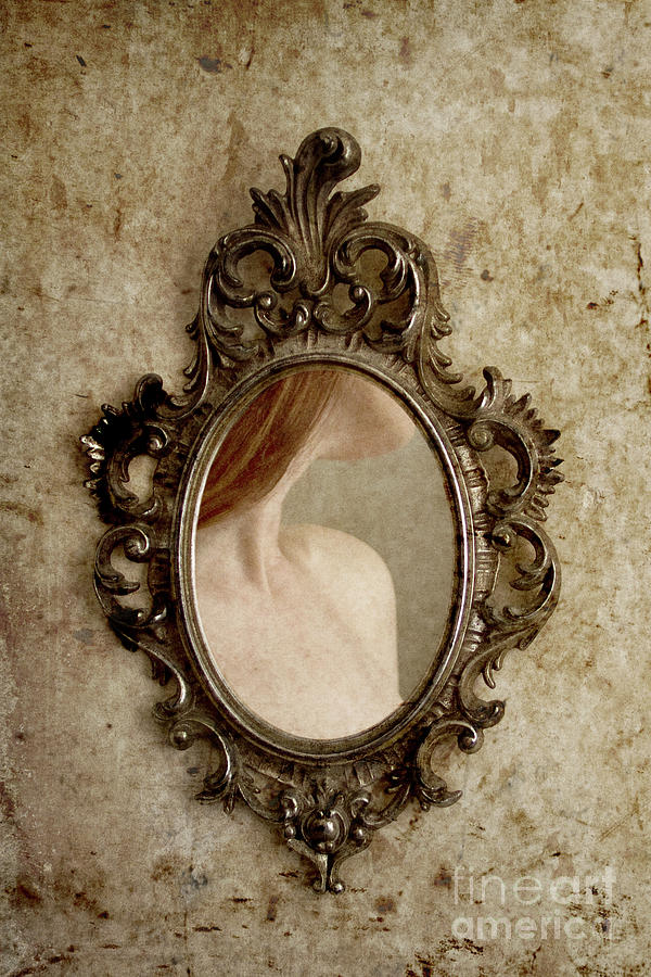Woman in mirror Photograph by Clayton Bastiani