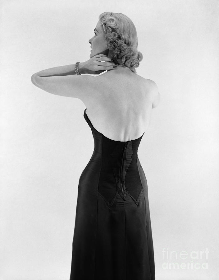 Woman In Strapless Dress, C.1950s Photograph by Corry/ClassicStock