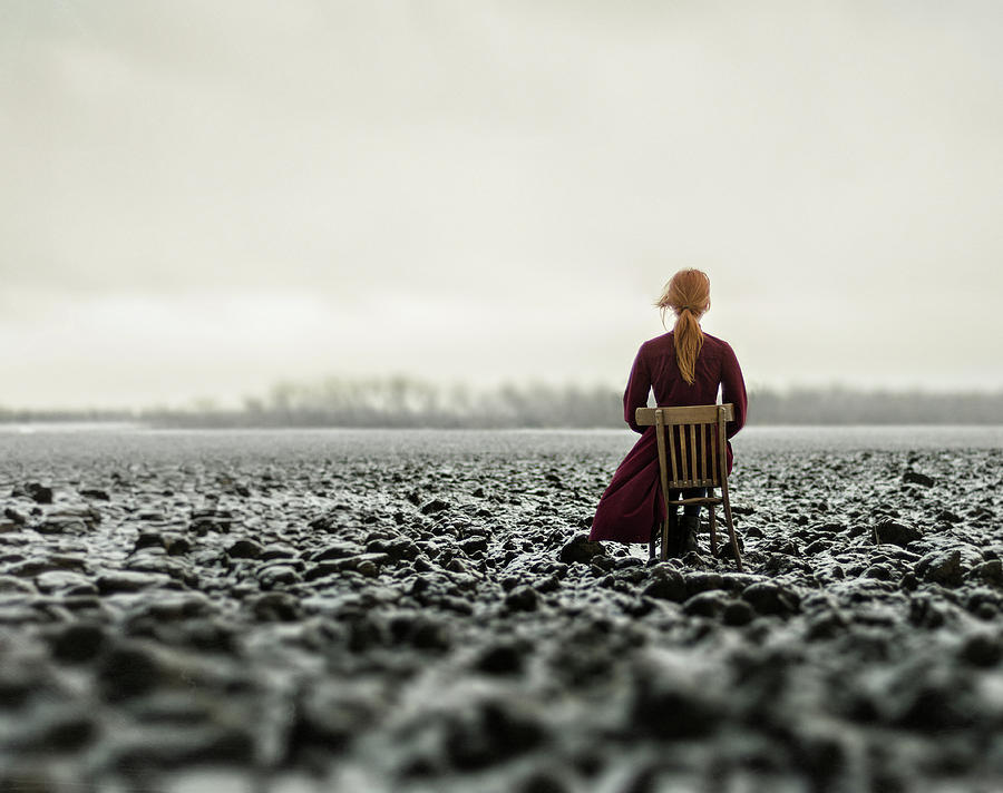 Woman in the Field. The Final Photograph by Inna Mosina