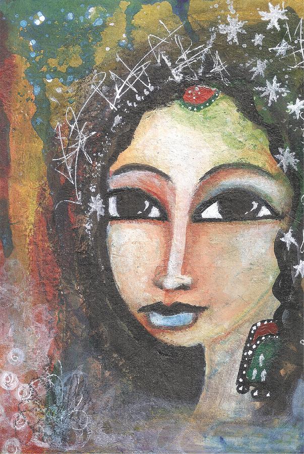 Woman - Indian Mixed Media by Prerna Poojara - Fine Art America