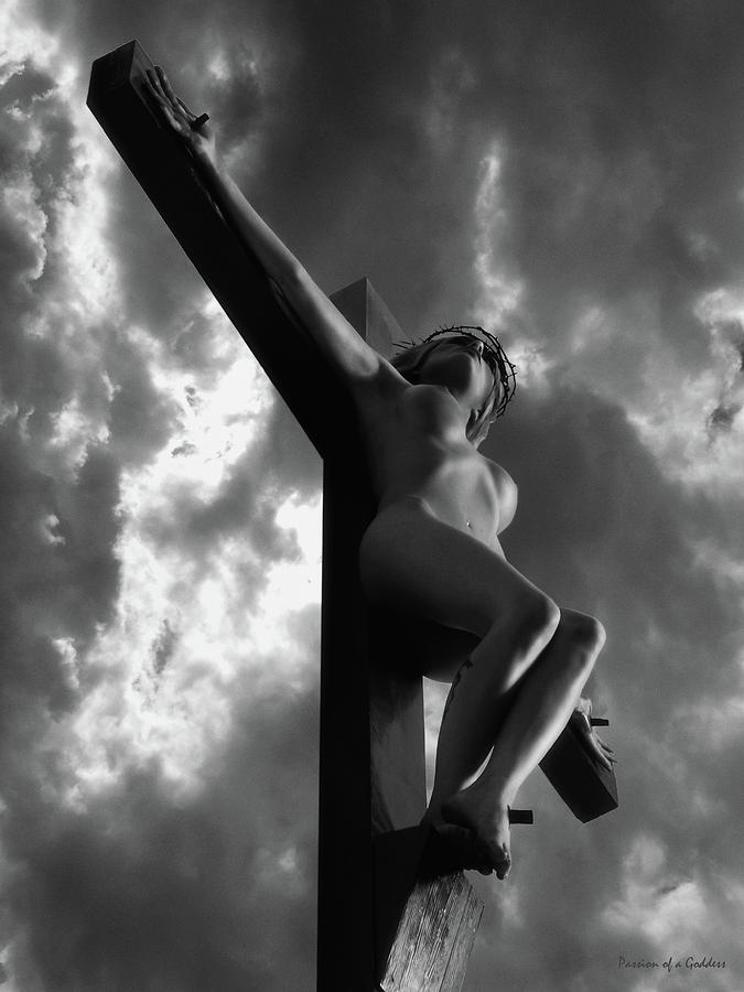 Black And White Photograph - Woman Jesus by Ramon Martinez
