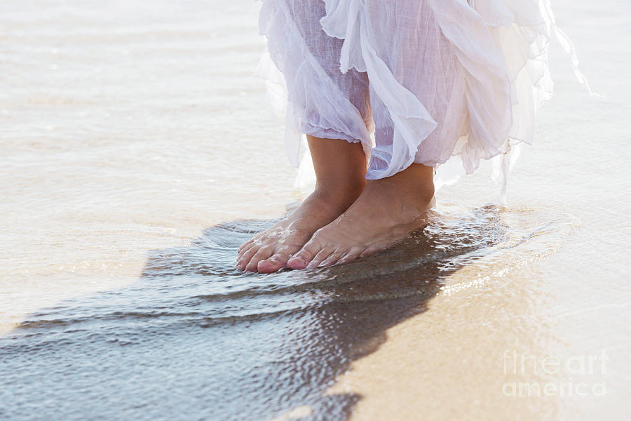 Woman Leg Walking On The Beach Photograph By Piotr Marcinski Pixels