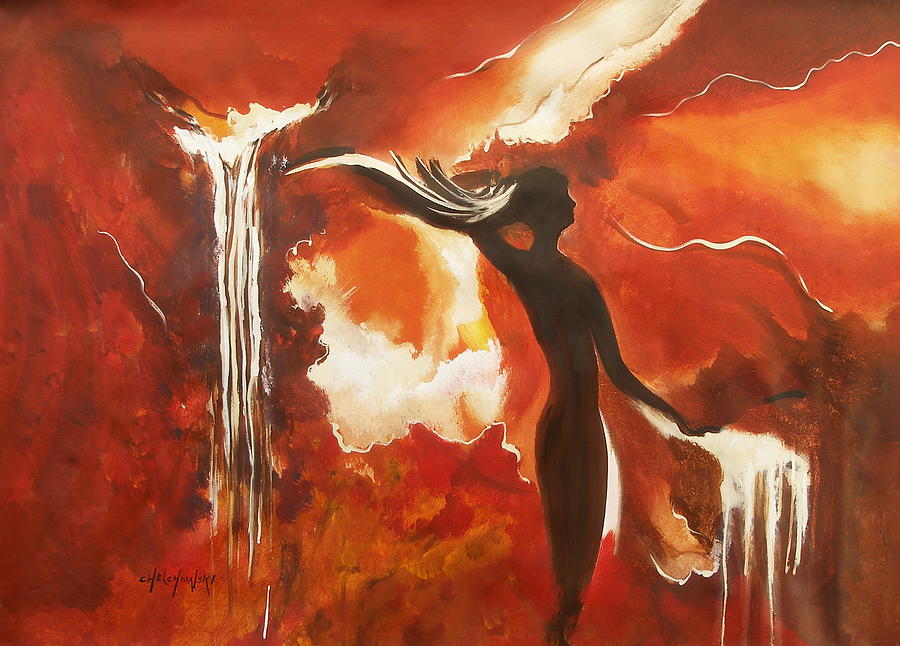 Woman Of Dreams Painting by Miroslaw  Chelchowski
