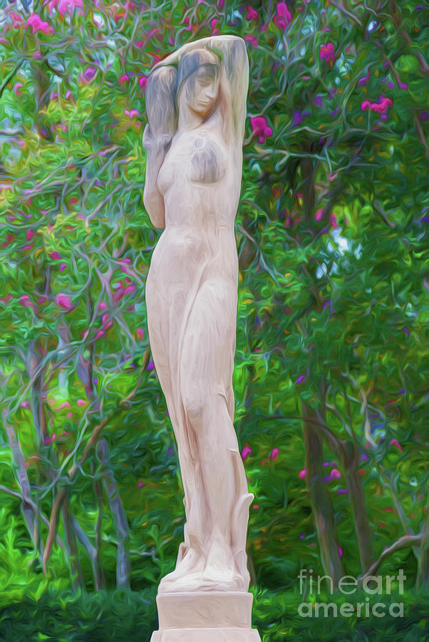 Woman of the Trees- digital painting Photograph by Kathleen K Parker