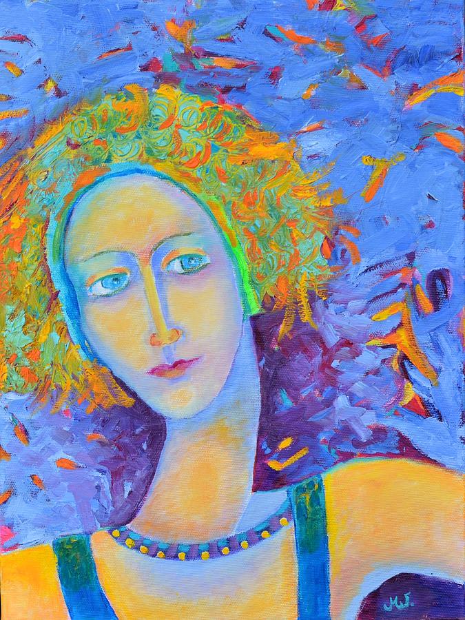 Woman oil portrait Painting by Magdalena Walulik - Pixels
