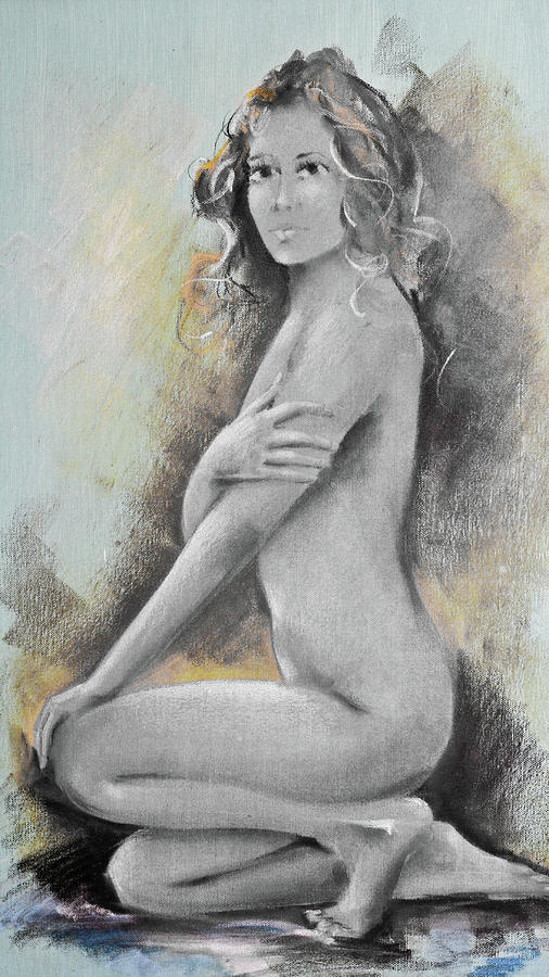 Woman painted Digital Art by Andrea Barbieri