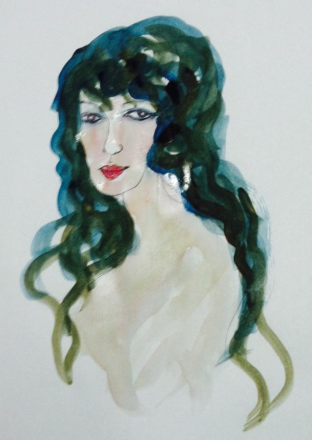 Woman portrait 121416 Painting by Hae Kim