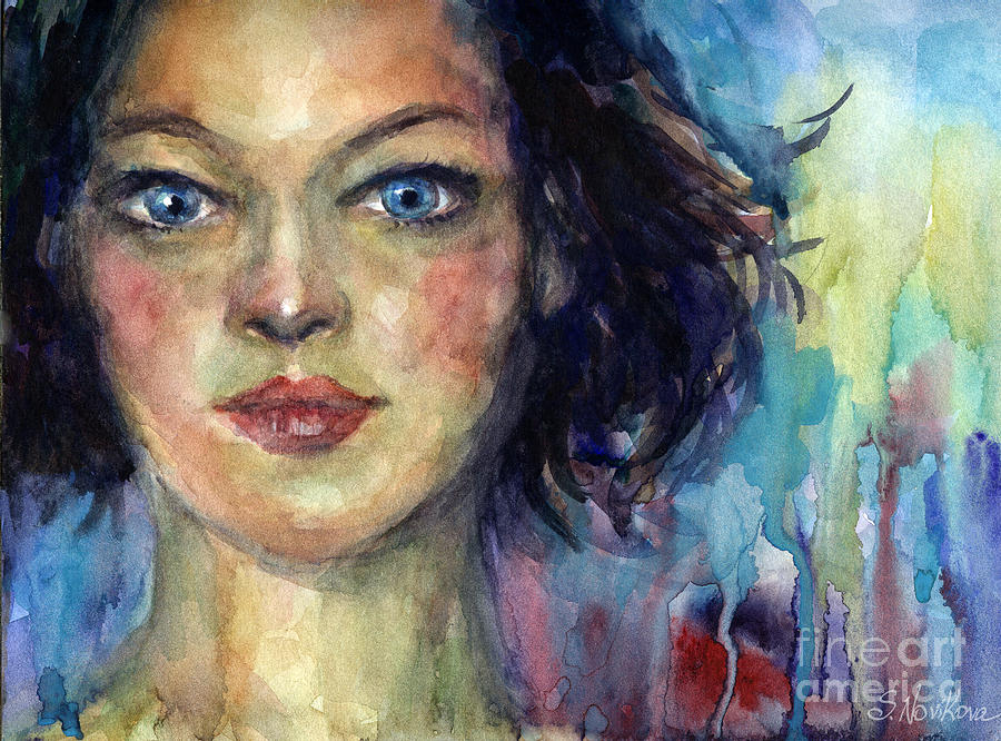 Woman  portrait 2 Painting by Svetlana Novikova