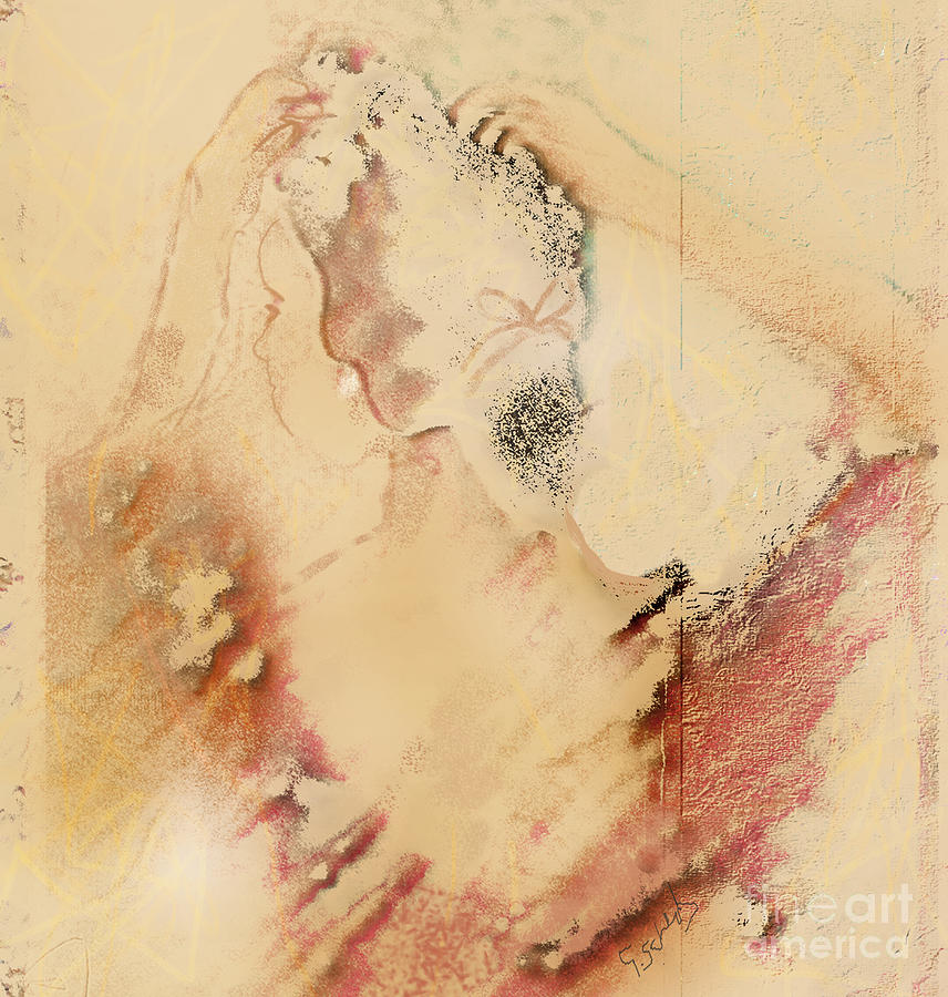 Woman Primping Digital Art by Gabrielle Schertz