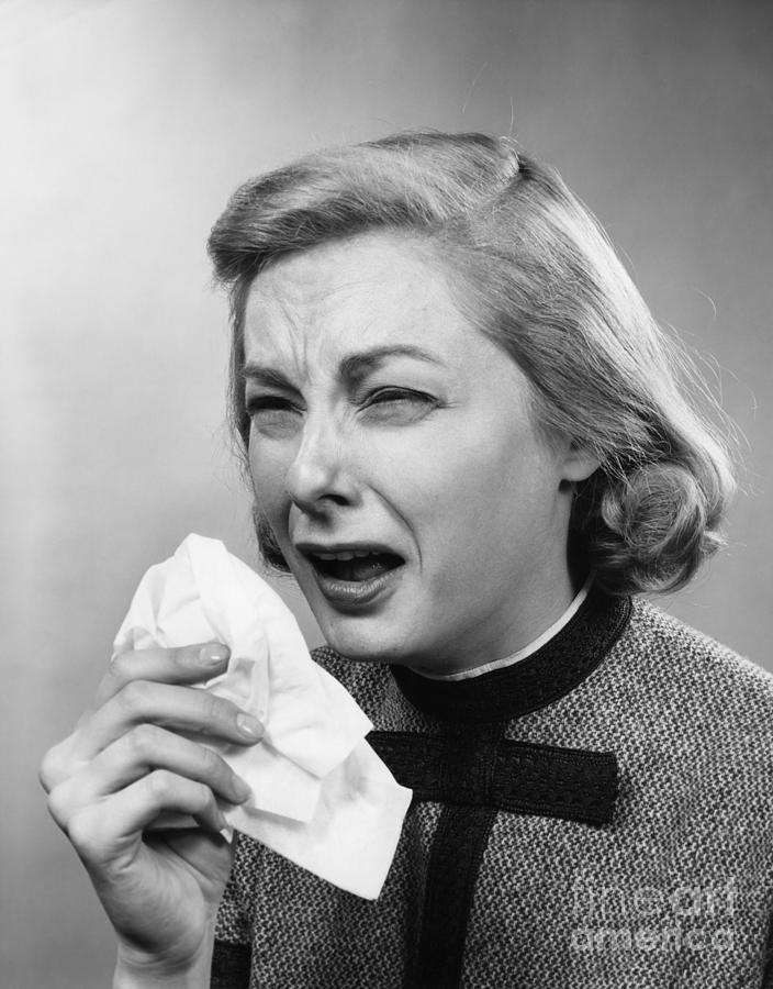 Woman Sneezing Photograph by H. Armstrong Roberts/ClassicStock