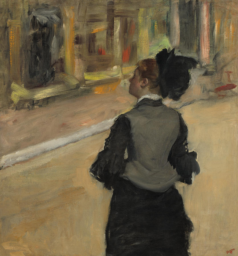 Woman Viewed From Behind Painting by Edgar Degas
