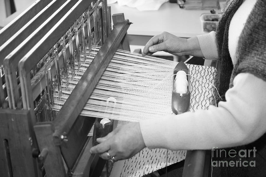 Woman weaving Photograph by Gaspar Avila