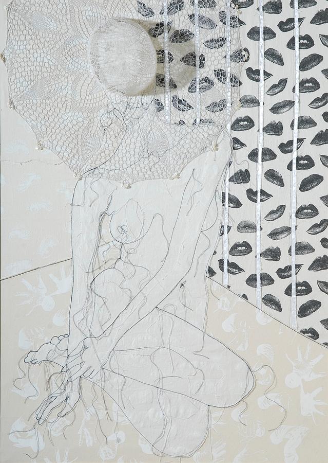 Symbols Painting - Woman with a Lace-Hat                                     by Stasha Chimbur