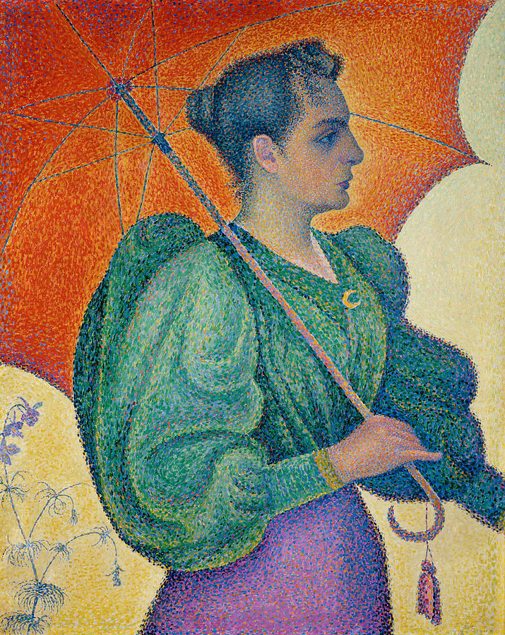 Paul Signac Painting - Woman with an Umbrella by Paul Signac
