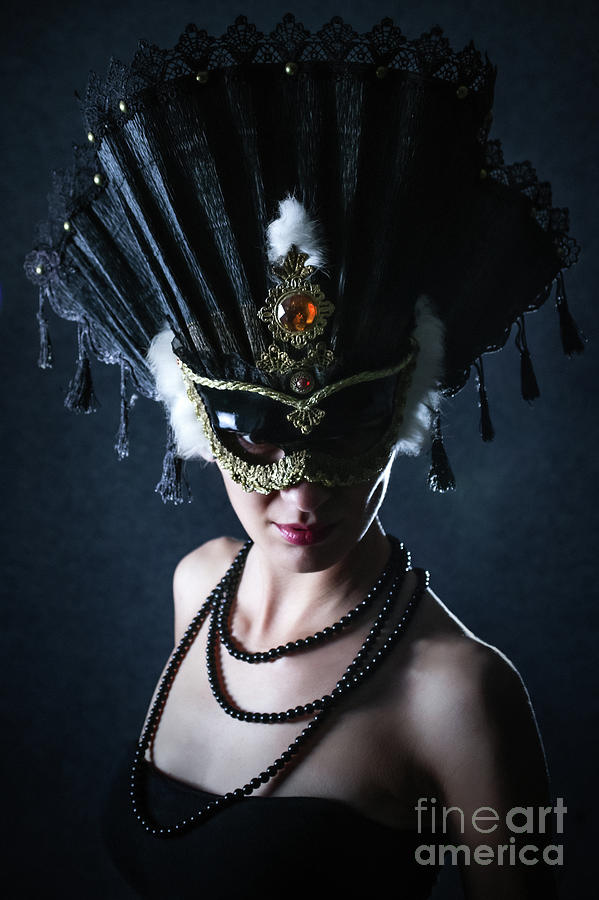 Woman With Beautiful Carnival Mask Photograph by Dimitar Hristov