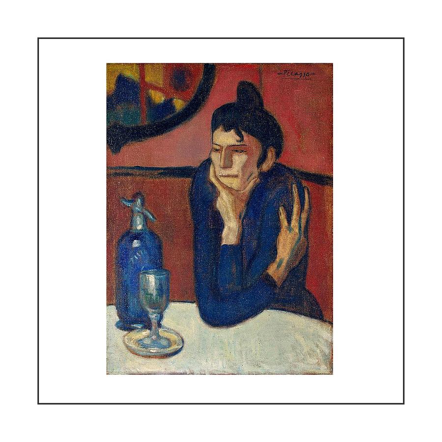 Pablo Picasso Painting - Woman with coffee Femme au cafe by Movie Poster Prints