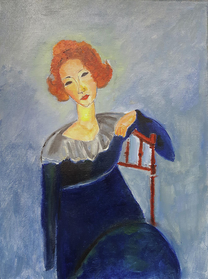 Woman With Red Hair Painting by Florentina Maria Popescu