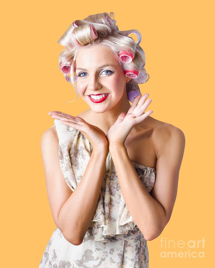 Woman With Rollers In Hair Photograph By Jorgo Photography Wall Art Gallery 3386