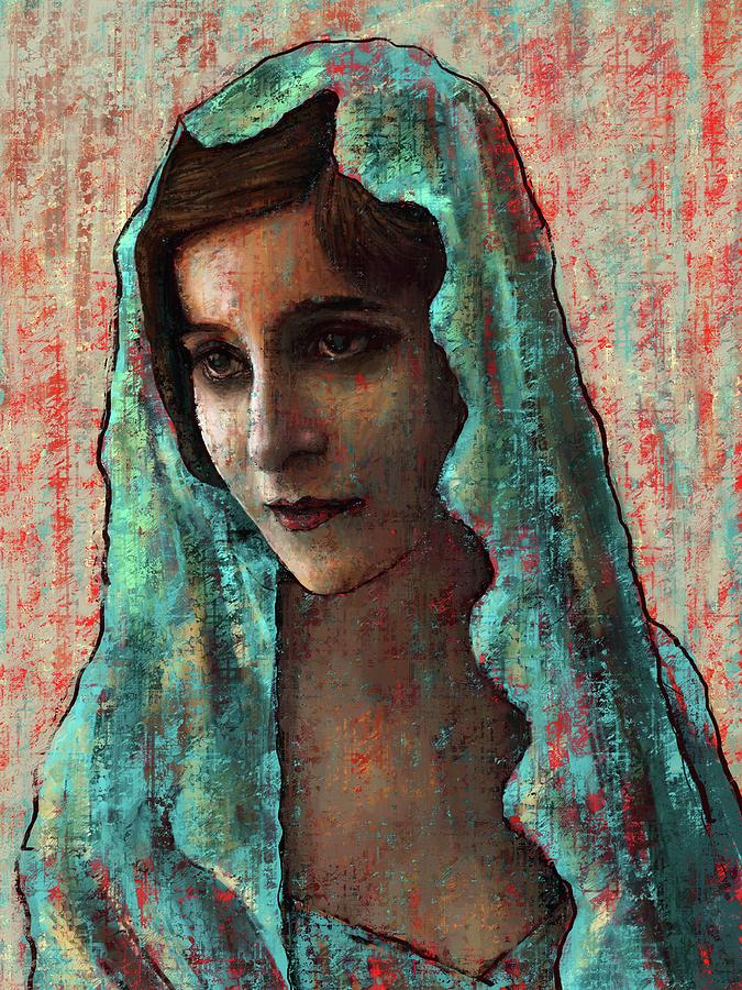 Woman With Veil Digital Art By Ralph Serpe - Fine Art America