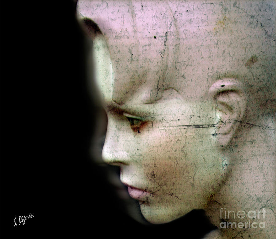 Surreal Photograph - Woman Written In Stone by Steven Digman Surreal Photograph - Woman Written In Stone by Steven Digman