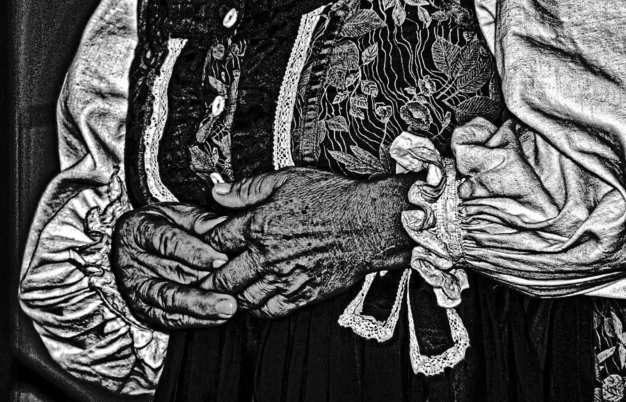 Womans hands. Photograph by Bill Jonscher